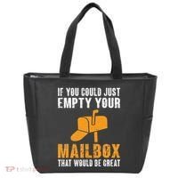 If You Could Just Empty Your Mailbox Funny Postal Employee Tote Bag thumb 0