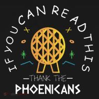 If You Can Read This Thank The Phoenicians Reading Baby Bodysuit thumb 2