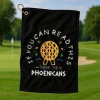 If You Can Read This Thank The Phoenicians Reading Golf Towel thumb 1