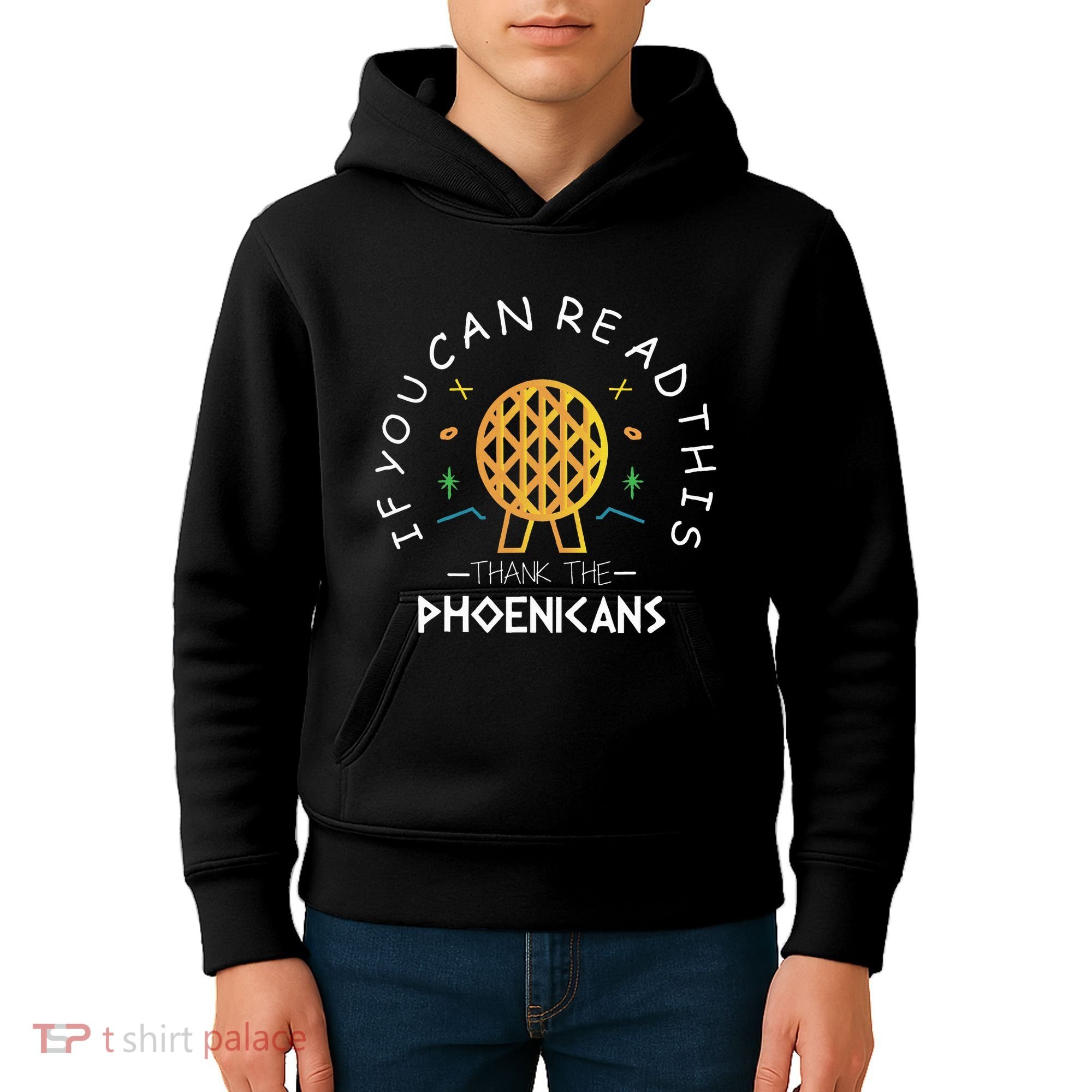 If You Can Read This Thank The Phoenicians Reading Kids Hoodie