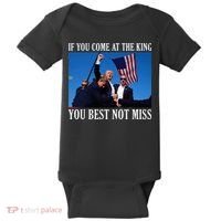 If You Come At The King You Best Not Miss Baby Bodysuit thumb 0