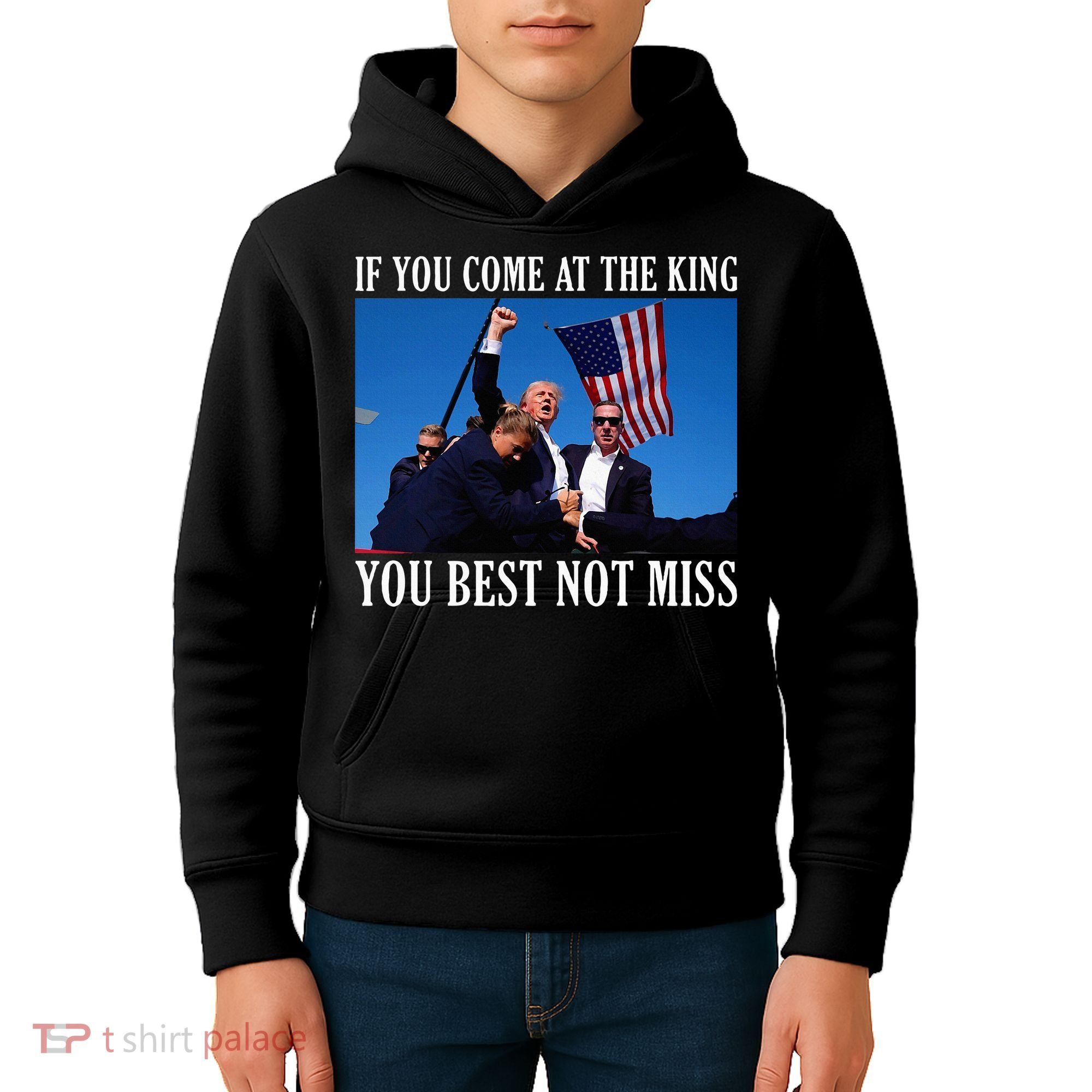 If You Come At The King You Best Not Miss Kids Hoodie