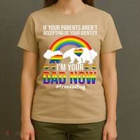 Im Your Dad Now Free Dad Hug LGBT Supporter LGBT Bear Lover T-Shirt thumb 4