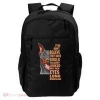If you don't believe they have souls Doberman lover gift Backpack thumb 0