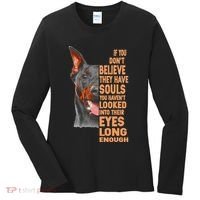 If you don't believe they have souls Doberman lover gift Women's Long Sleeve Shirt thumb 0