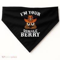 Im Your Dingleberry Western Cowboy Poo Turd Funny USA-Made Doggie Bandana thumb 0