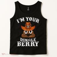 Im Your Dingleberry Western Cowboy Poo Turd Funny Tank Top thumb 2