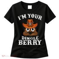 Im Your Dingleberry Western Cowboy Poo Turd Funny Women's T-Shirt thumb 0