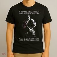 In Your Darkest Hour When The Demons Come Call On Me Brother T-Shirt thumb 3