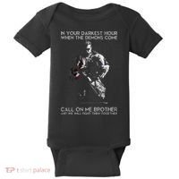 In Your Darkest Hour When The Demons Come Call On Me Brother Baby Bodysuit thumb 0