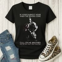 In Your Darkest Hour When The Demons Come Call On Me Brother Women's T-Shirt thumb 3
