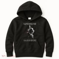 In Your Darkest Hour When The Demons Come Call On Me Brother Kids Hoodie thumb 0