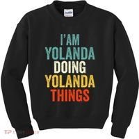 IM Yolanda Doing Yolanda Things Kids Sweatshirt thumb 0