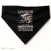 In Your Darkest Ho Ur When The Demons Come Call On Me USA-Made Doggie Bandana thumb 0