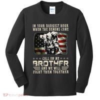 In Your Darkest Ho Ur When The Demons Come Call On Me Kids Long Sleeve Shirt thumb 0