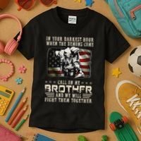 In Your Darkest Ho Ur When The Demons Come Call On Me Kids T-Shirt thumb 3