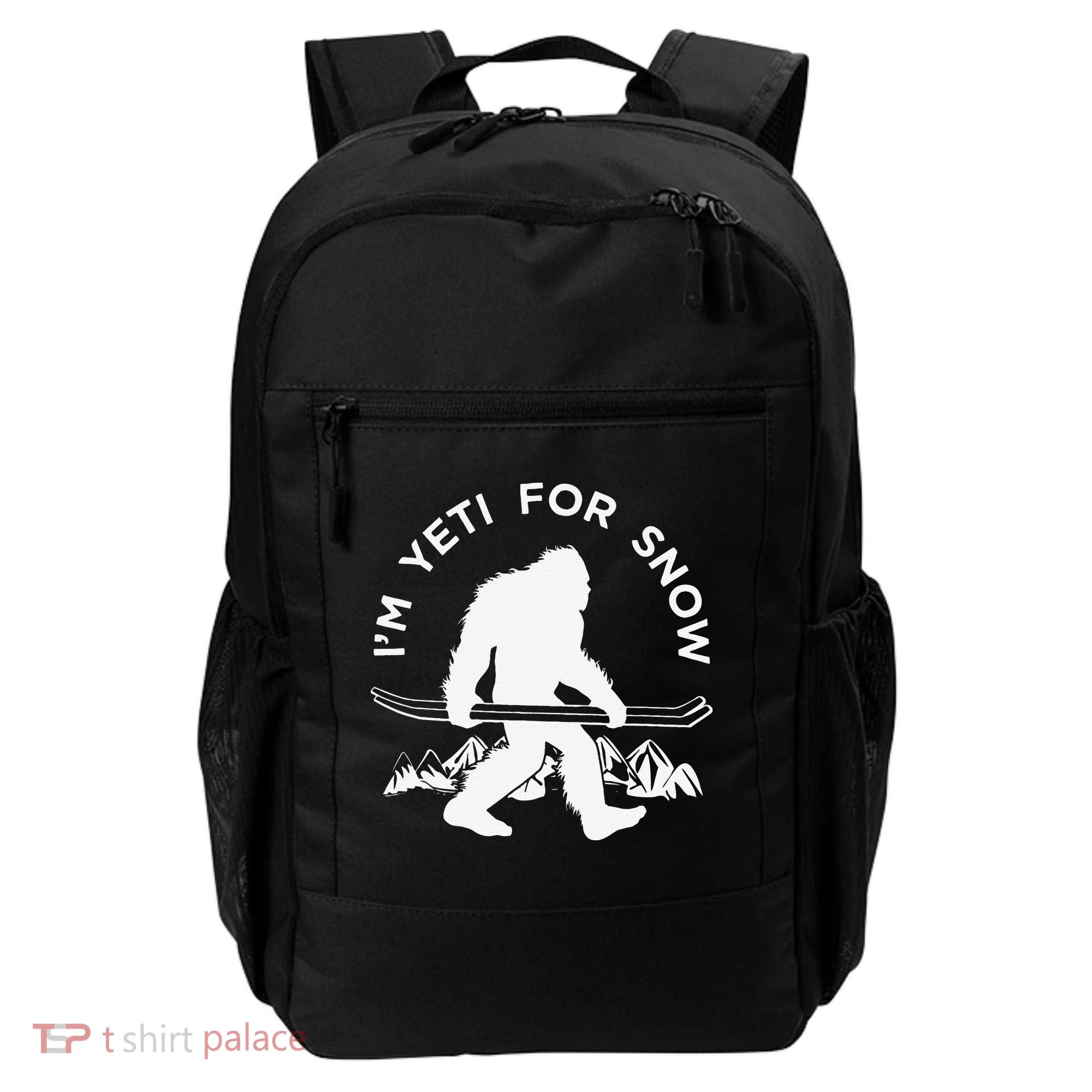 Im Yeti For Snow Funny Mountain Snowman Skiing Backpack