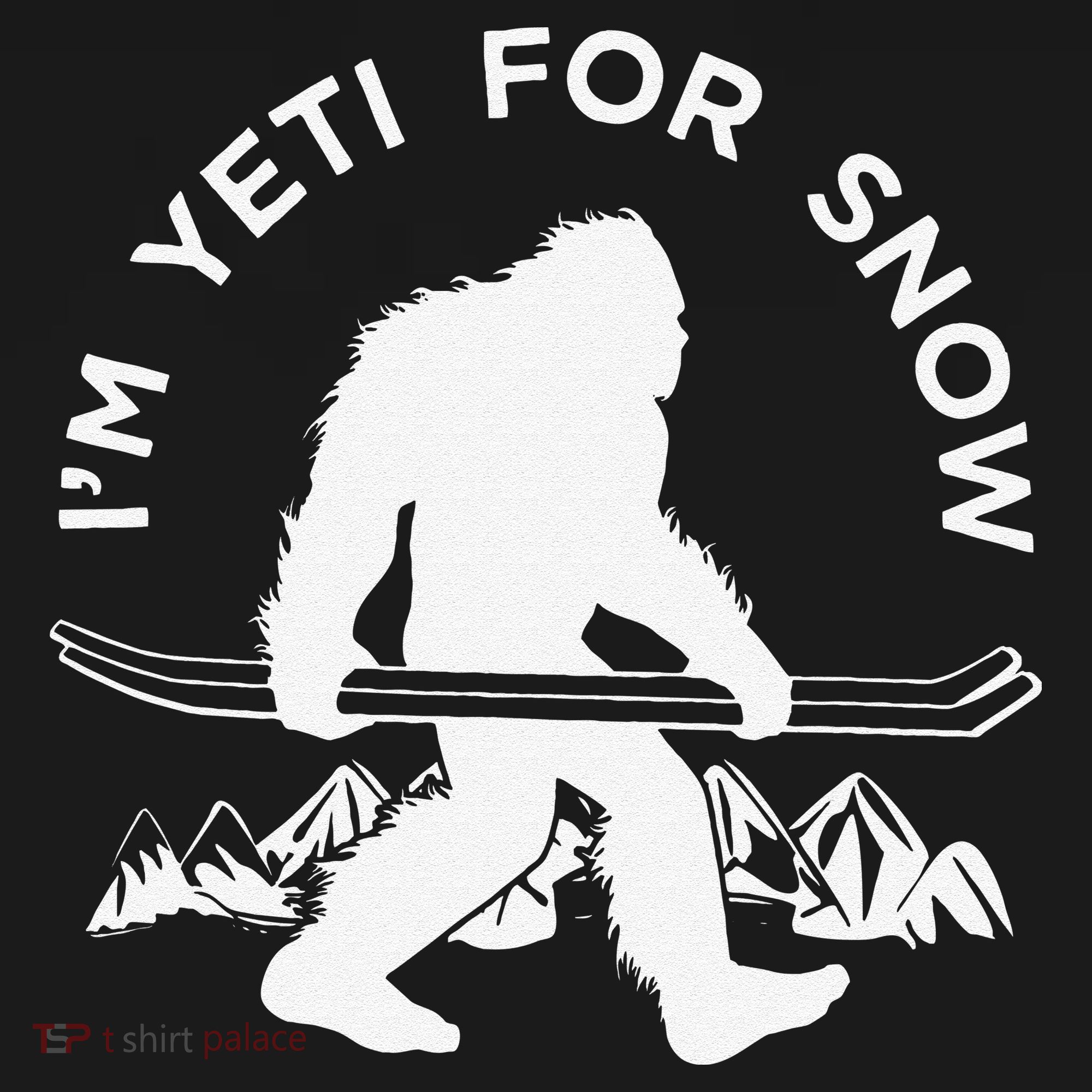 Im Yeti For Snow Funny Mountain Snowman Skiing Ornament