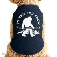 Im Yeti For Snow Funny Mountain Snowman Skiing Doggie Tank thumb 0