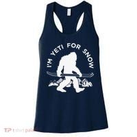 Im Yeti For Snow Funny Mountain Snowman Skiing Women's Tank Top thumb 0