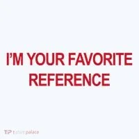 IM Your Favorite Reference Statement Slogan Button thumb 1
