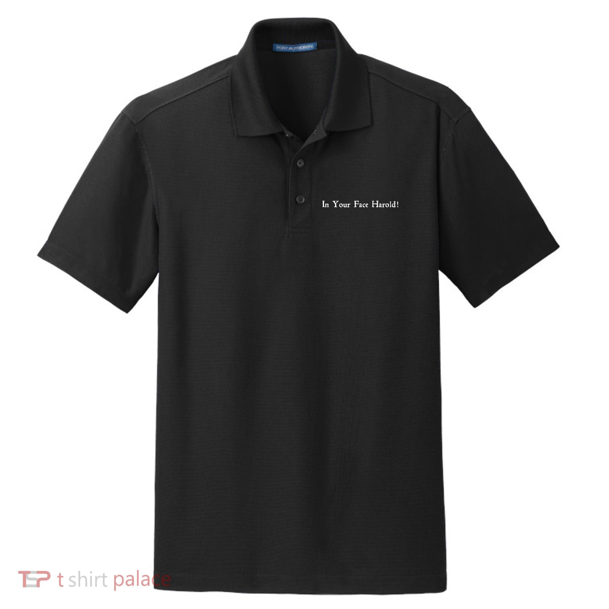 In Your Face Harold! Dry Zone Grid Polo