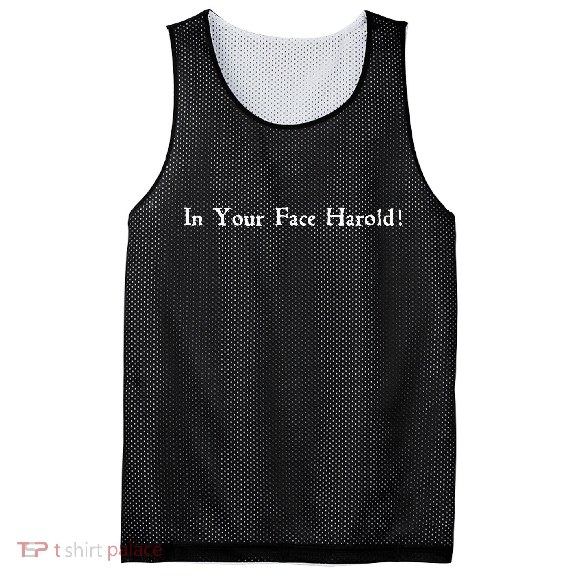 In Your Face Harold! Mesh Reversible Basketball Jersey Tank