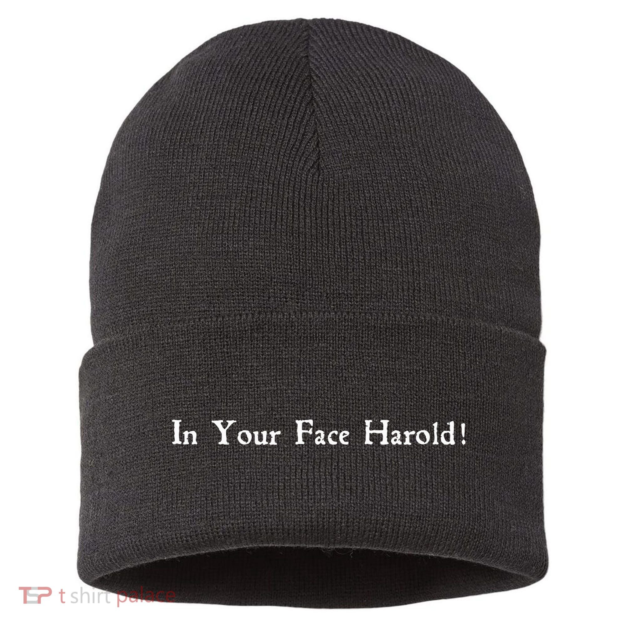 In Your Face Harold! Sustainable Knit Beanie