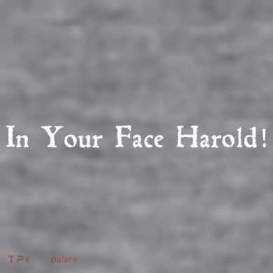 In Your Face Harold! Women's Racerback Cropped Tank
