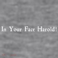 In Your Face Harold! Women's Racerback Cropped Tank thumb 2