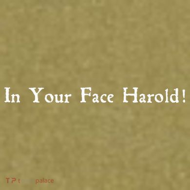 In Your Face Harold! Garment-Dyed Women's Muscle Tee