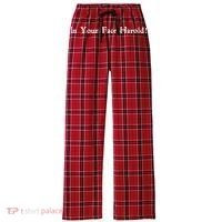 In Your Face Harold! Women's Flannel Plaid Pajama Pants thumb 0
