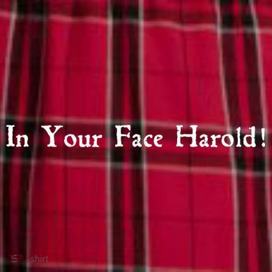 In Your Face Harold! Women's Flannel Plaid Pajama Pants
