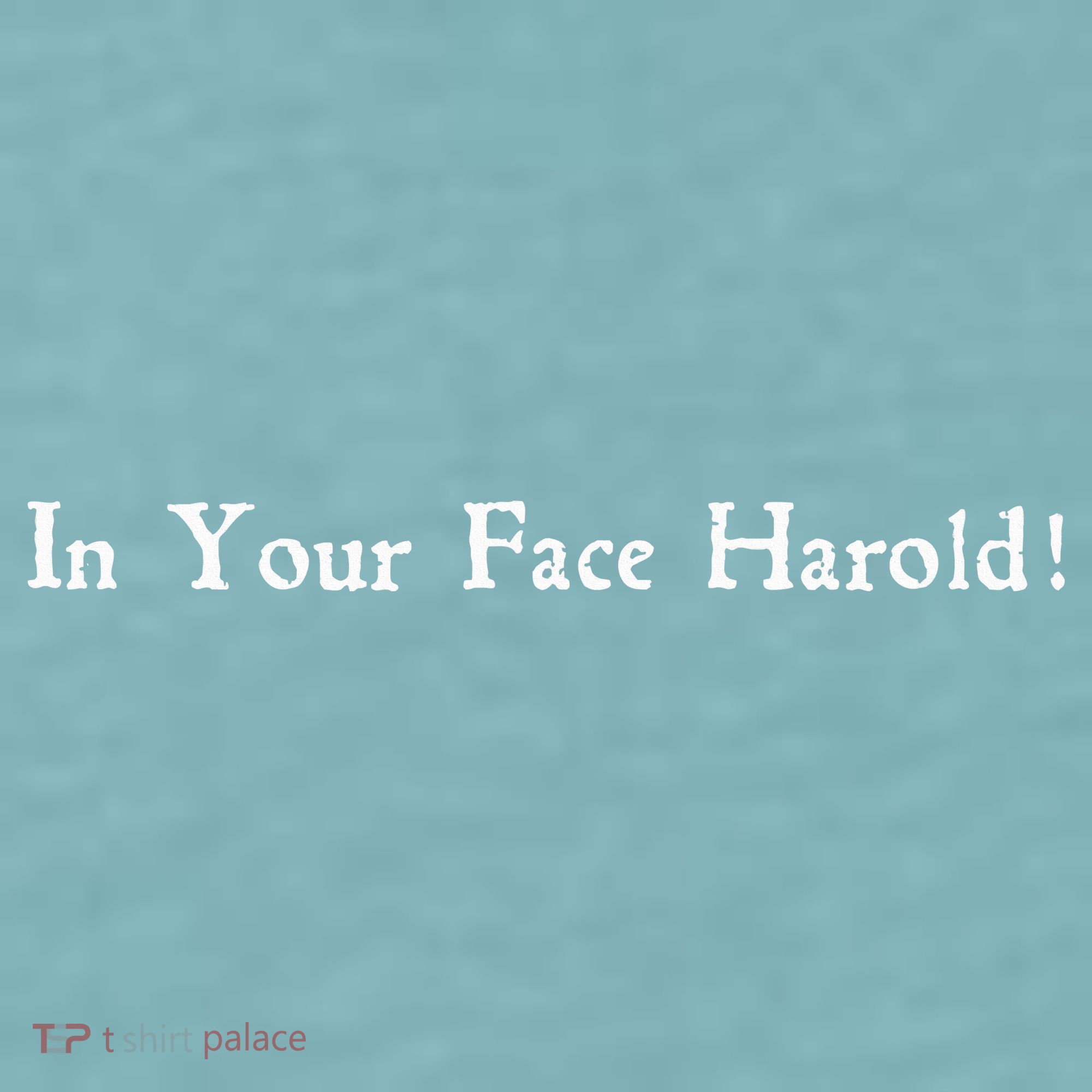 In Your Face Harold! Sueded Cloud Jersey T-Shirt