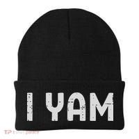 I Yam Funny Matching Couples Halloween Thanksgiving Him Her Beanie thumb 0