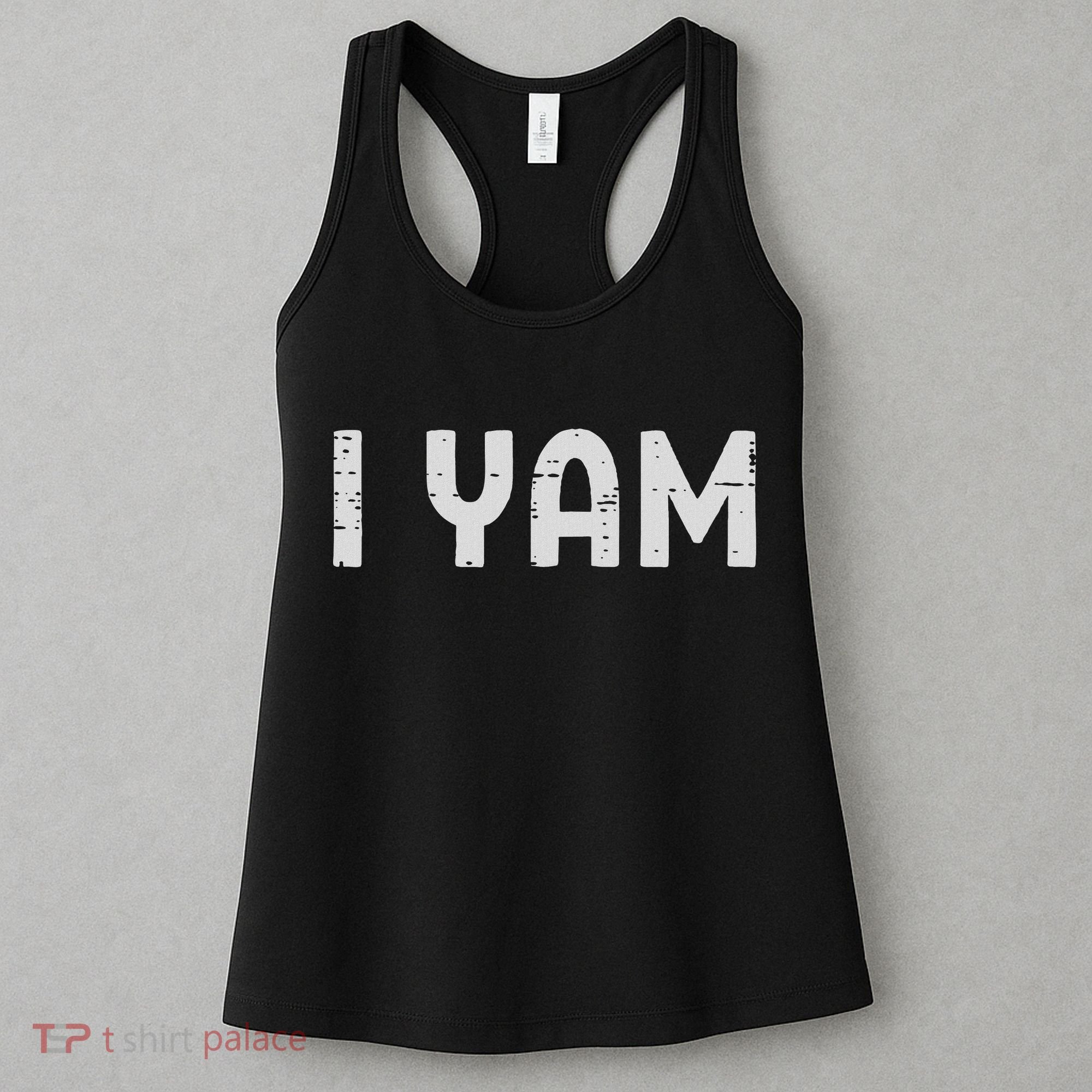 I Yam Funny Matching Couples Halloween Thanksgiving Him Her Women's Tank Top