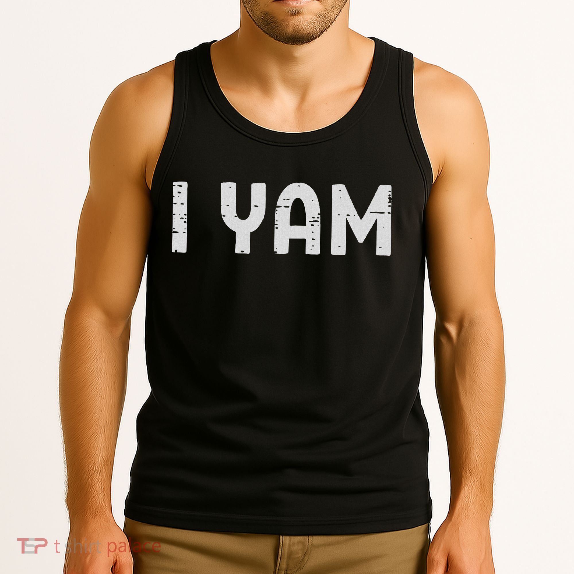 I Yam Funny Matching Couples Halloween Thanksgiving Him Her Tank Top