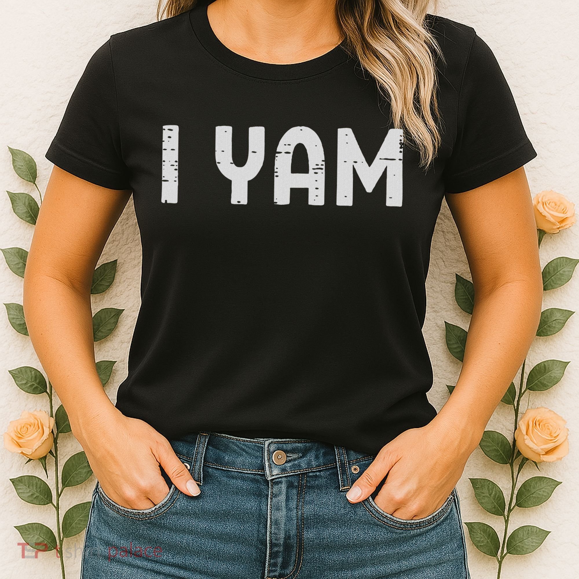 I Yam Funny Matching Couples Halloween Thanksgiving Him Her Women's T-Shirt