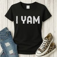 I Yam Funny Matching Couples Halloween Thanksgiving Him Her Women's T-Shirt thumb 3
