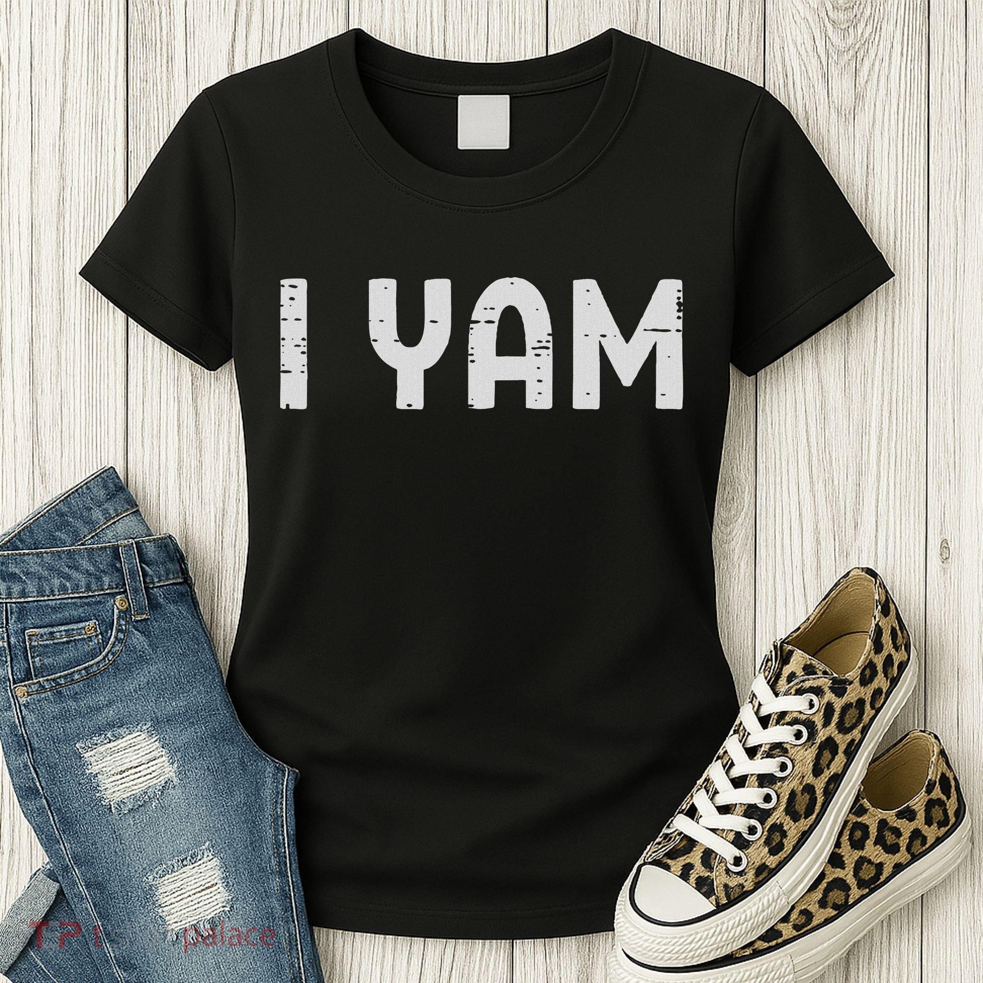 I Yam Funny Matching Couples Halloween Thanksgiving Him Her Women's T-Shirt