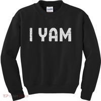 I Yam Funny Matching Couples Halloween Thanksgiving Him Her Kids Sweatshirt thumb 0