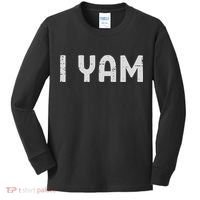 I Yam Funny Matching Couples Halloween Thanksgiving Him Her Kids Long Sleeve Shirt thumb 0