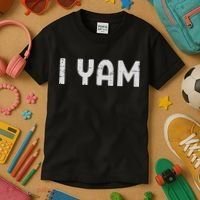 I Yam Funny Matching Couples Halloween Thanksgiving Him Her Kids T-Shirt thumb 3