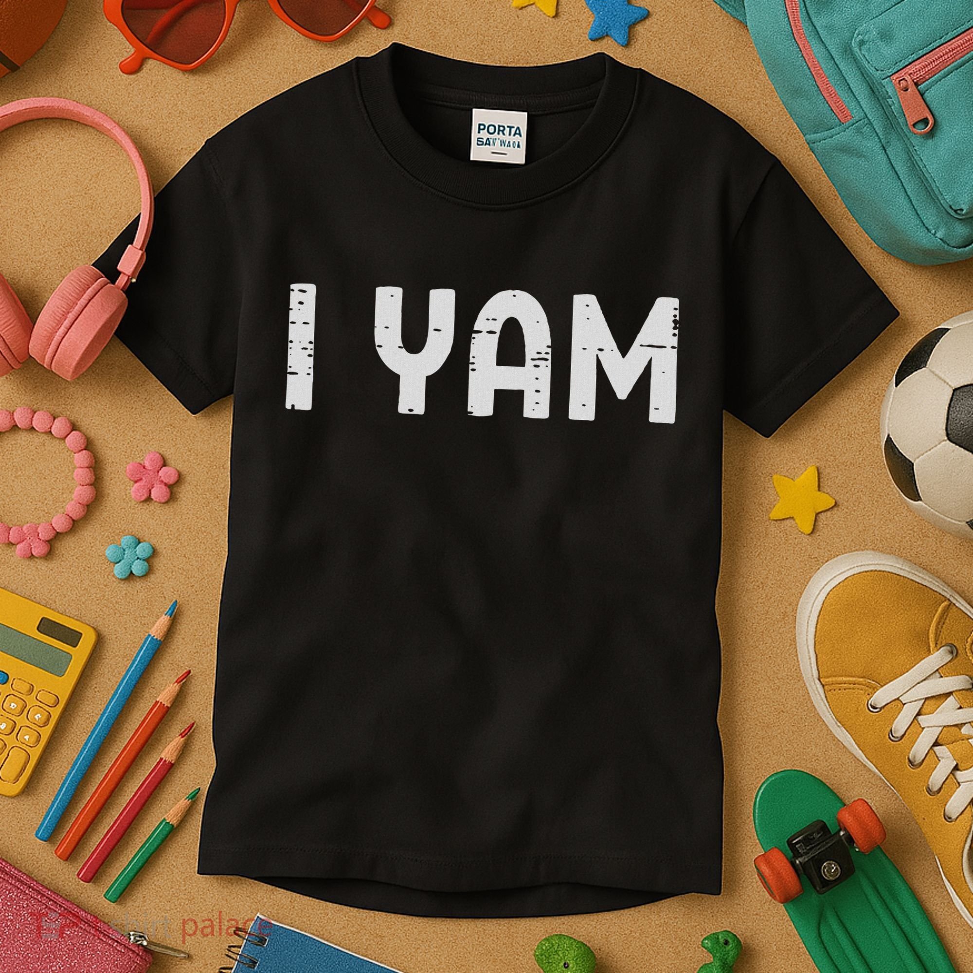 I Yam Funny Matching Couples Halloween Thanksgiving Him Her Kids T-Shirt