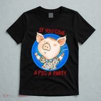 If You Give A Pig A Party Birthday Decorations T-Shirt thumb 5