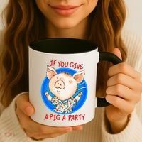 If You Give A Pig A Party Birthday Decorations Coffee Mug thumb 3