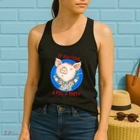 If You Give A Pig A Party Birthday Decorations Women's Tank Top thumb 2