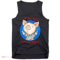 If You Give A Pig A Party Birthday Decorations Tank Top thumb 0