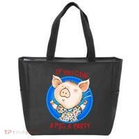If You Give A Pig A Party Birthday Decorations Tote Bag thumb 0