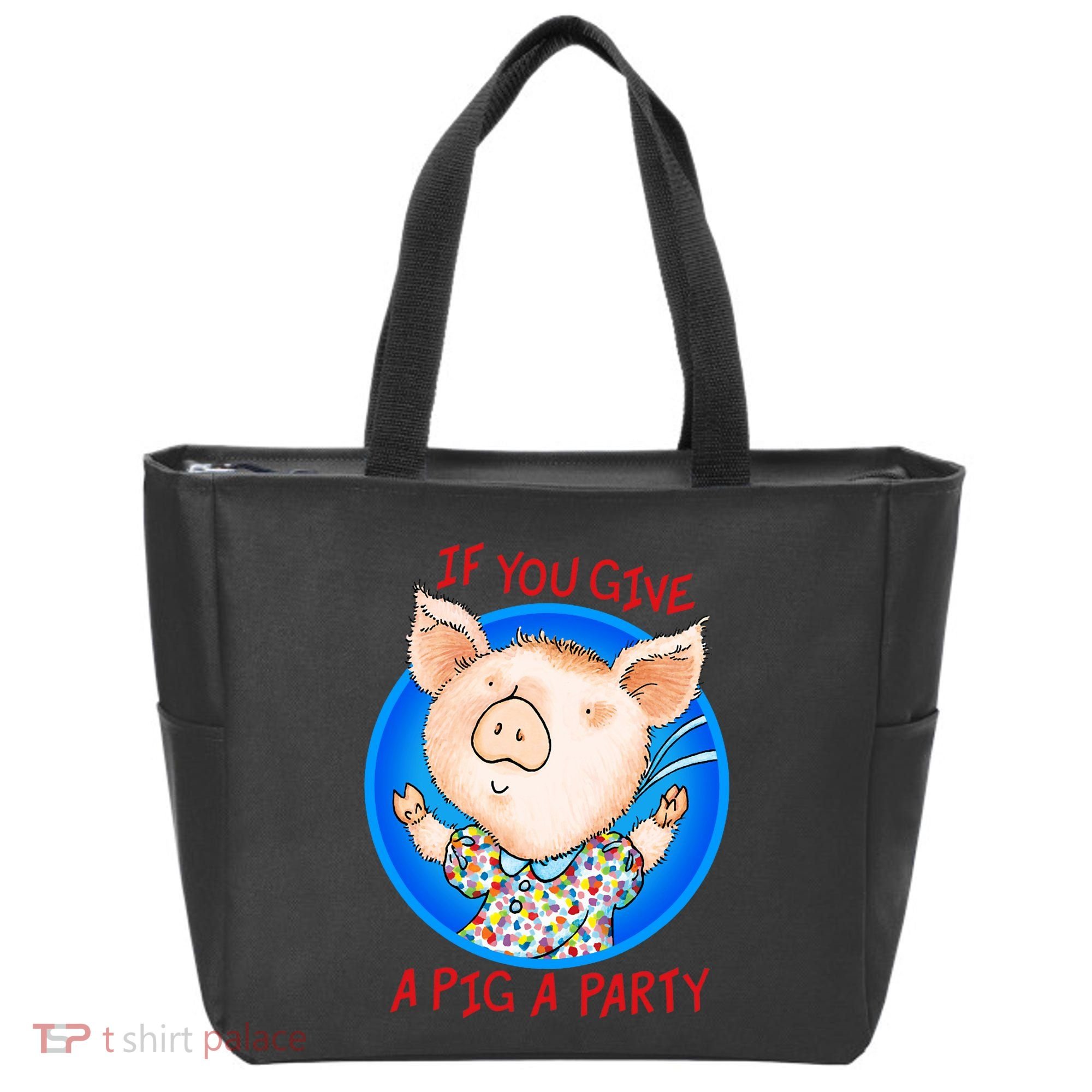 If You Give A Pig A Party Birthday Decorations Tote Bag